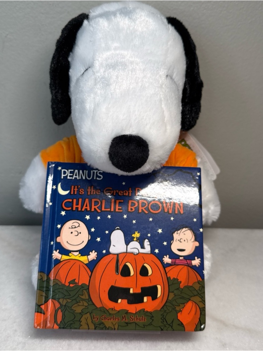 Kohl's Cares® Peanuts Snoopy Great Pumpkin Plush Toy and Book Bundle NWT